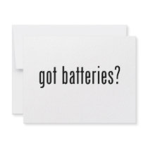 got batteries? custom announcements