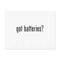 got batteries? postcards