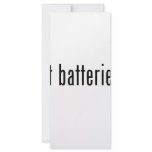 got batteries? rack card design