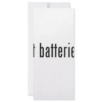 got batteries? rack card design