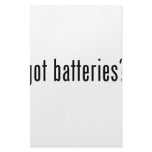 got batteries? stationery