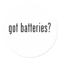 got batteries? sticker