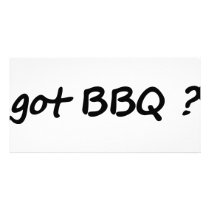 got BBQ icon Custom Photo Card