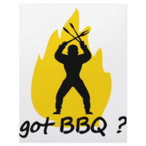 got BBQ? with flame icon letterhead