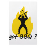 got BBQ? with flame icon Custom Stationery