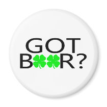 Got Beer Clovers Refrigerator Magnets