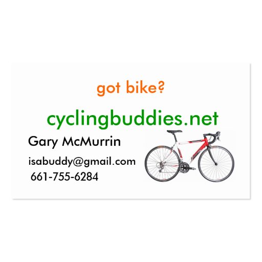 got bike? business cards