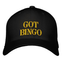 GOT BINGO embroidered hats