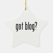 got blog? christmas tree ornaments