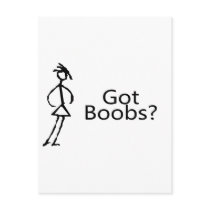 Got Boobs? postcards