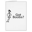 Got Boobs (Stick Girl) cards by CelebrationZazzle Got Boobs (Stick Girl) cards