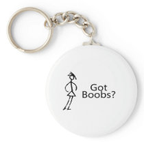 Got Boobs (Stick Girl) Key Chain