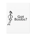 Got Boobs (Stick Girl) postcards by TorrDenaIndians Got Boobs (Stick Girl) postcards