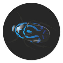 Got Bugs-Wild Colored Beetle Round Stickers