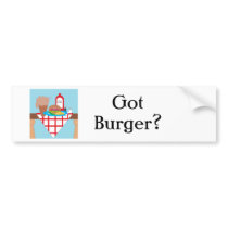 Got Burger? bumper stickers by Loribme Got Burger? bumper stickers