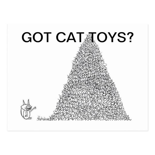Got cat toys? Joke app tv tm Postcards