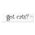 Got Cats Bumper Sticker bumper stickers