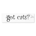 Got Cats Bumper Sticker bumper stickers