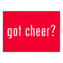 got cheer? greeting card