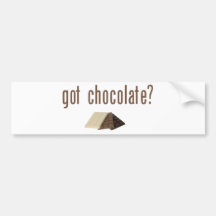 Got Chocolate? (w/bars) Bumper Sticker