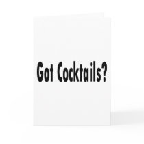 Got Cocktails? cards