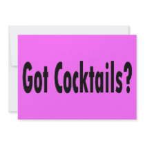 Got Cocktails? invitations