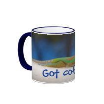 Got coffee? Gecko mug by Rebecca_Reeder Got coffee? Gecko mug