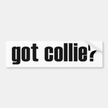 got collie bumper sticker