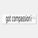 got compassion? bumper sticker