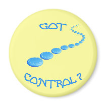 Got Control Frisbee Fridge Magnets