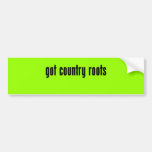 got country roots bumper sticker
