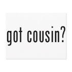 got cousin? Postcard