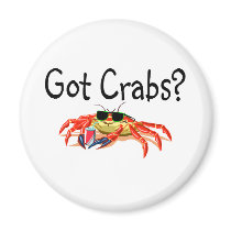 Got Crabs Refrigerator Magnet