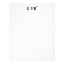 got crap? letterhead design