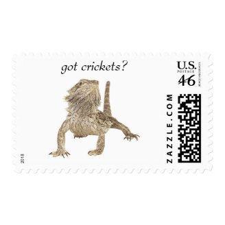 Got crickets postage stamp