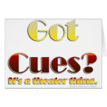 Got Cues? (Text Only) cards