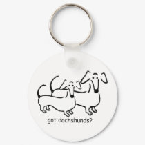 got dachshunds? Keychain by crahim got dachshunds? Keychain