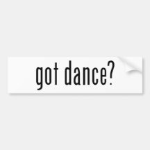 got dance? bumper stickers