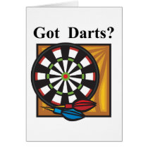 Got Darts Greeting Cards