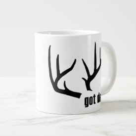 Got Deer Black Antlers Personalized Jumbo Mug specialtymug