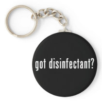 got disinfectant? key chain