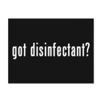 got disinfectant? postcards by StitcherladyxxTees got disinfectant? postcards