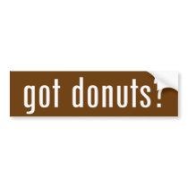 got donuts? bumper stickers by gottees got donuts? bumper stickers