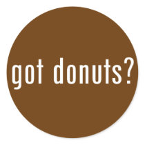 got donuts? round stickers