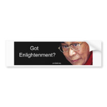 Got Enlightenment? bumper stickers