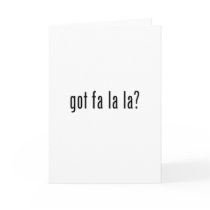 got fa la la? cards