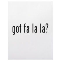got fa la la? letterhead