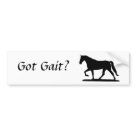 standard_bumpersticker - Every gaited horse owner knows the secret to a great ride - got gait?