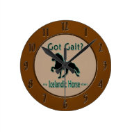 Got Gait? My Icelandic Horse Does Round Wallclock