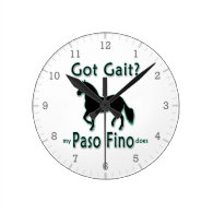 Got Gait? My Paso Fino Does Round Wall Clock